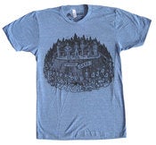 Image of Timber men's t-shirt The band on heather blue