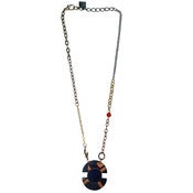 Image of Mini tile short Bauhaus necklace 