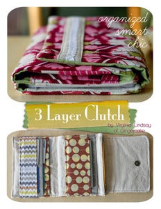 Image of 3 Layer Clutch PDF Sewing Pattern