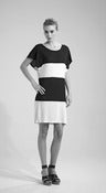 Image of SS2012: Striped/color block T-shirt dress.