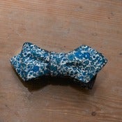 Image of Blue Floral Bow Tie