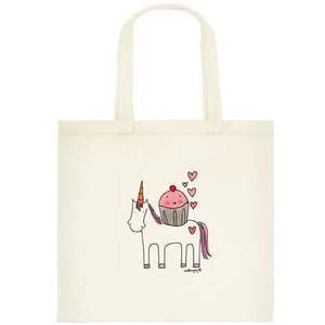 Image of Tote Bags: Magical Unicorn and Cupcake Tote Bag