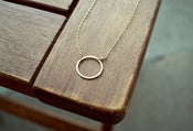 Image of Eternity Ring Necklace 