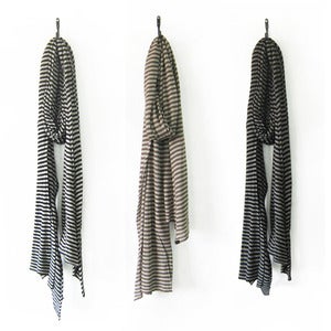 Image of SANCO Jersey Scarf<br />in Bamboo Cotton: Stripe