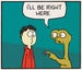 Image of E.T./Garfield Mash-up Print