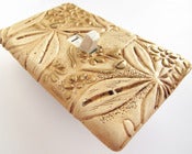 Image of Carved Flowers Decorative Switch Plate