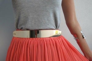 Image of Golden Shiny Metal Belt