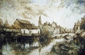 Image of Chartres Cathedral and the River Eure