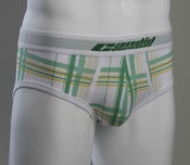 Image of Green and Yellow Plaid - Low Rise Brief