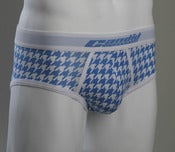 Image of Blue Houndstooth - Low Rise Brief