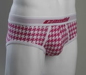 Image of Pink Houndstooth - Low Rise Brief