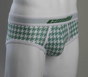 Image of Green Houndstooth - Low Rise Brief