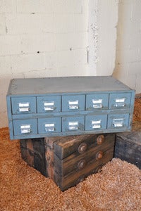 Image of Grey Industrial Parts Cabinet
