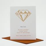 Image of "Nice Rock" Congratulations On Your Engagement Card