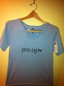 Image of Glitter Dog V-neck Tee