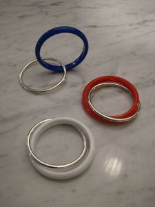 Image of Marc Monzó silver and plastic bracelets 