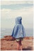 Image of EMBROIDERED BABY FRENCH TERRY HOODED PONCHO 