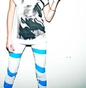 Image of LEGGINGS- FRENCH-SABOTAGE BLUE