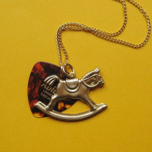 Image of Plectrum Rocking Horse Necklace 30% Off!