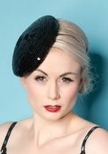 Image of Sequinned Smartie Beret in Black
