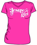 Image of Jesus Girl Tee Shirt - Hot Pink