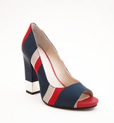 Image of Nine West ~ Move it ~ Red / White / Navy 