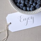 Image of Enjoy Gift Tags - Gray