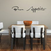 Image of Buon Appetito script Vinyl Wall Decal (medium)