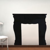 Image of Fireplace Mantel Vinyl Wall Decal