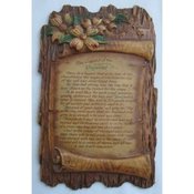 Image of Wood Like Plaque "The Legend of the Dogwood"