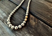 Image of Pewter Pearl Vintage Chanel Necklace
