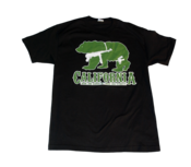 Image of California Bear T-Shirt Army Green/White