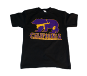 Image of California Bear T-Shirt Purp/Yellow
