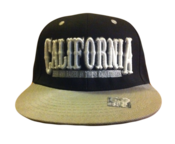 Image of California Snapback Hat Black/Grey