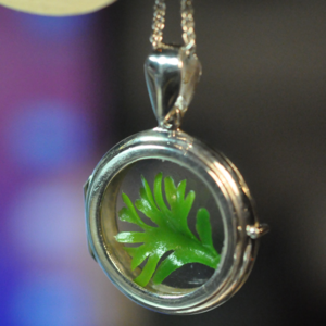 Image of "the Biosphere": Sterling silver pinchback 