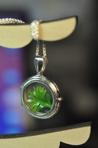 Image of "the Biosphere": Sterling silver pinchback 