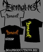 Image of PREORDER Eternal Rest- Logo (Black T w/ Orange, Grey T w/ Black, Black T w/ Yellow Side Logo)