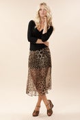 Image of robe IRREELLE noir/léopard