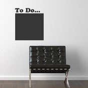 Image of Chalk Board To do Vinyl Wall Decal