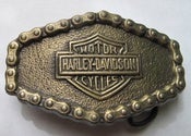 Image of Harley Davidson chain belt buckle