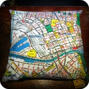 Image of 1966 Melbourne Melways Cushion