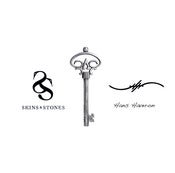 Image of Official Hans Haveron Tattoo Skeleton Key Pendant - Mini Silver