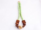 Image of Wood and Chalk Turquoise Necklace