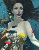 Image of Underwater Woman/Original Painting/16x20
