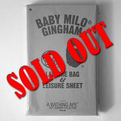 Image of BAPE  Baby Milo Gingham Leisure Bag & Sheet
