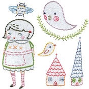 Image of The Black Apple embroidery pattern