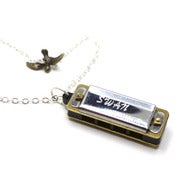 Image of Real Harmonica Necklace