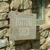 Image of  Daisy Hardcastle Potting Shed Wooden Sign