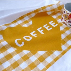 Image of Coffee Heart tea towel