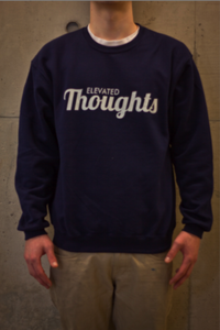 Image of Script logo crew (navy)